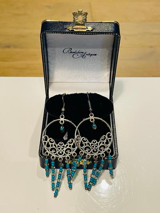 Buy & Sell North West London Colindale - North West London - Photos for Turquoise Dangly Retro Statement Earrings