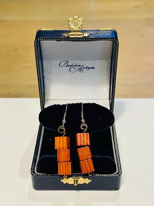 Buy & Sell North West London Colindale - North West London - Photos for Wooden Art Deco Retro Earrings