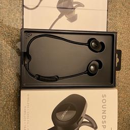 Bose SoundSport kabellose Sport-Earbuds, (schweißresistente Bluetooth-Kopfhörer zum Joggen), Schwarz