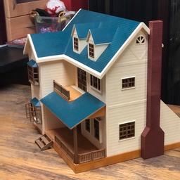 Large sylvanian families house with accessories and figures. In box. Comes from a smoke and pet free home. Collection only