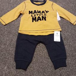 Brand new boys outfit 3-6 months from Nutmeg.
Yellow top navy blue bottoms. All tags on.

All offers considered