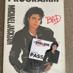 Pass + Programm Bad World Tour 1988 Michael Jackson