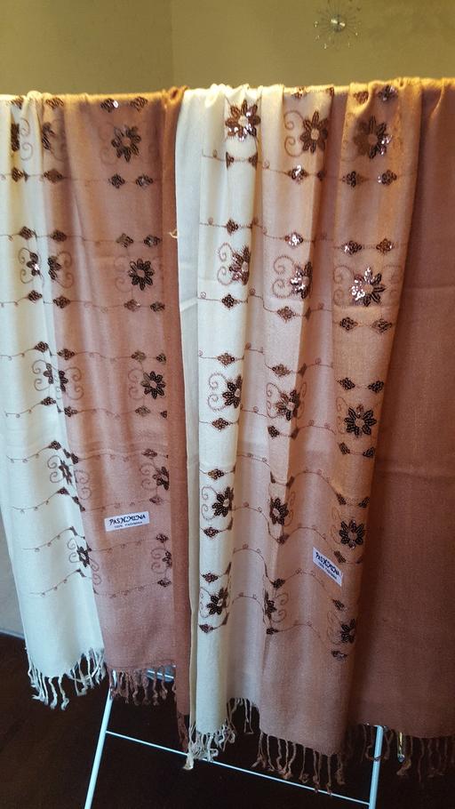 Buy & Sell West Midlands Birmingham - Photos for Pashmina Sequin Beige & Cream Scarf £7 Each