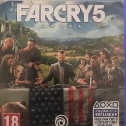 PS4 Game Far Cry 5.
Condition Like New.
Used a few times. Excellent Game, Highly Recommended.