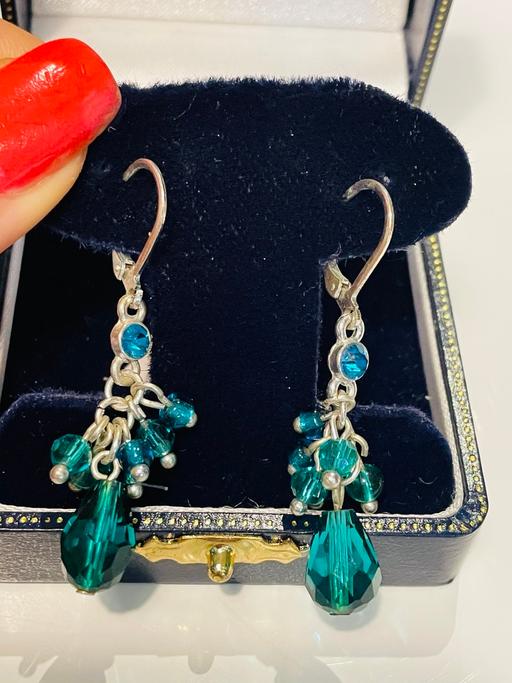 Buy & Sell North West London Colindale - North West London - Photos for Green and Blue Art Deco Retro Earrings