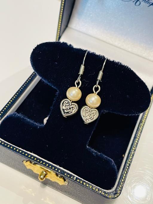 Buy & Sell North West London Colindale - North West London - Photos for Heart Pearl Art Deco Retro Earrings