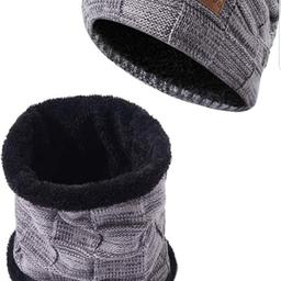 BRAND NEW ONLY £7!!!
Winter Beanie Hat  for Men with Knitted Neck Warmer for Winter Outdoor Sports Sets