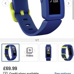 I HAVE FOR SALE A FITBIT ACE 2 KIDS FITNESS TRACKER SMART WATCH 

ITS LIKE NEW CONDITION NO FAULTS 

COMES ORIGINAL BOXED WITH CHARGER CABLE AND SPARE STRAP 

ITS PERFECT FOR KIDS TO GET IN TO EXERCISE AND IN TO SMART WATCHES 

ITS EASY TO USE AND VERY DURABLE 

ITS FULLY WORKING GUARANTEED CAN BE TESTED BEFORE PURCHASE 

IF YOU NEED ANY MORE INFORMATION PLEASE CONTACT ME 

I CAN DELIVER IN LEICESTER OR POST OUT OF LEICESTER
