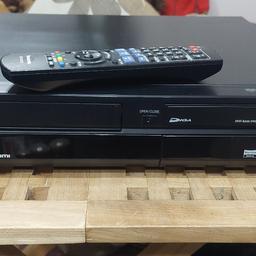 Panasonic DMR-EZ48V DVD/VHS Recorder
Record from VHS to DVD or DVD to VHS
Freeview TV
Remote not original but works virtually all functions
two scart sockets
1 HDMI socket
Really good condition
