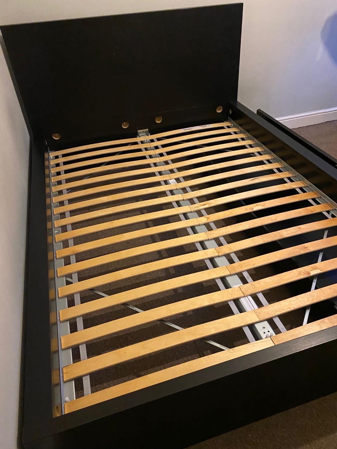 Ikea malm double bed with under bed storage in B21 Birmingham for £170.