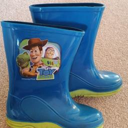 Blue Toy Story wellies. Size 11 (would say size 12). From a smoke and pet free home.