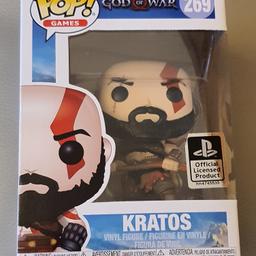 Brand new sealed God of War Kratos Pop Vinyl 269 Figure.
Never been opened - great condition as seen in pictures. 

Can arrange collection in N8 London or can post FREE 2nd class (extra for insurance & recorded)