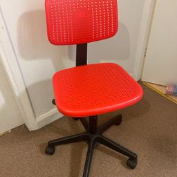 Red desk chair