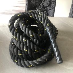 9m 38mm Battle Rope battling sport ropes gym exercise and fitness training used a couple of times paid £38.99 on eBay