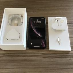 iPhone XR
Black
64GB
Network Unlocked.
Excellent condition - Immaculate back, no marks or scratches.
Full working order including FaceID.
94% Battery health.
iCloud account removed.
Comes with box, charger, plug and new earphones never used.