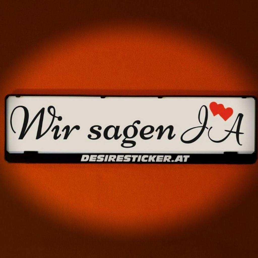 KFZ-Kennzeichen, Braut,Hochzeit Autoschilder in 4675 Weibern für 25,00 €  zum Verkauf