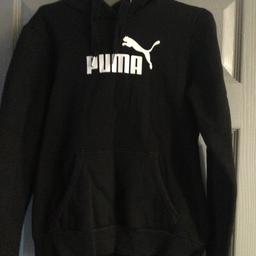 Black puma hoodie , size 10 good condition.