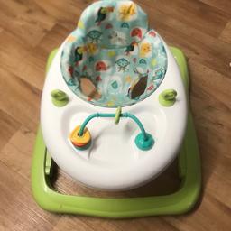 Chad Valley Baby Walker
Bought 2 months ago but no longer required
Like new condition
Can be dismantled and lightweight to carry
Colour is white and green