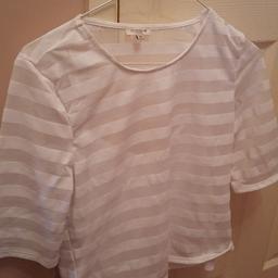 BNWOT River Island 2 tops in 1 (shoestring vest top with overtop) size 10