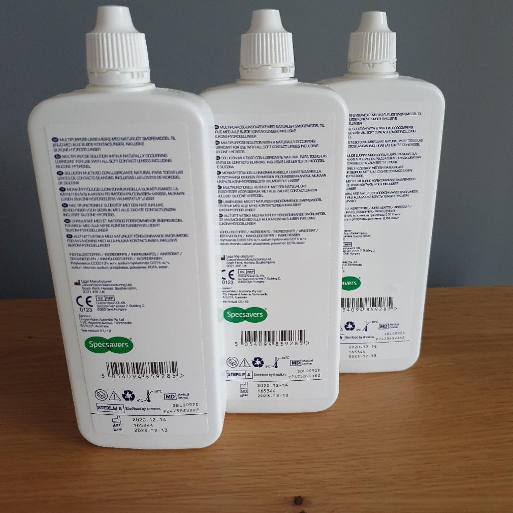 3 X 250ML EASY VISION CONTACT LENS SOLUTION in Meir for £7.00 for sale