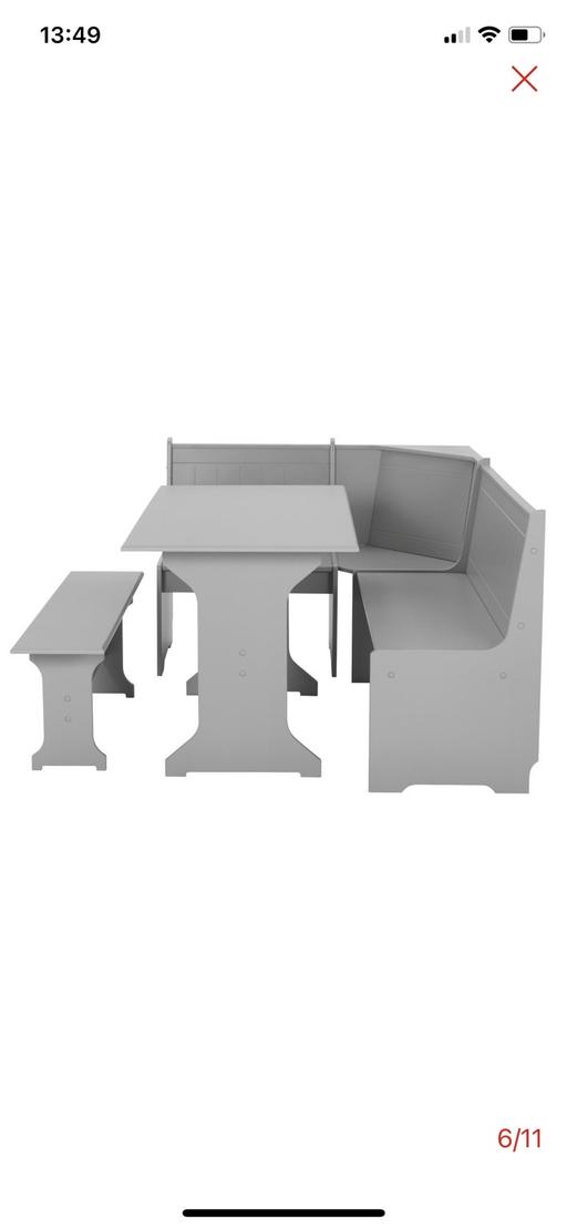 Buy & Sell West Midlands Coventry - Photos for Haversham Corner Dining Set & Bench - Grey