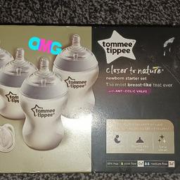 new tommee tippee bottles newborn starter set closer to nature still in the box xxi can post with royal mail recorded delivery OK