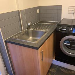 Kitchen for sale all units and worktops good condition extractor oven hob works fine top oven works bottom oven not working included. Both sink and taps included