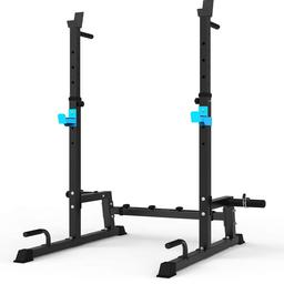 Squat Rack Multi-Function Barbell Rack Height Adjustable Dip Stand Home Gym Weight Lifting Bench Press Dip Station Push up Portable Strength Training

Offer please 