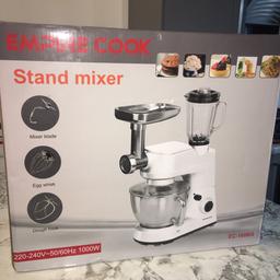 Empire cook stand mixer red 
Never been used 
Still in packaging 
No instructions 
Collection only