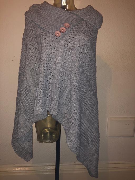 Buy & Sell Merseyside Sefton - Photos for One size Grey Poncho Asymmetrical Hemline