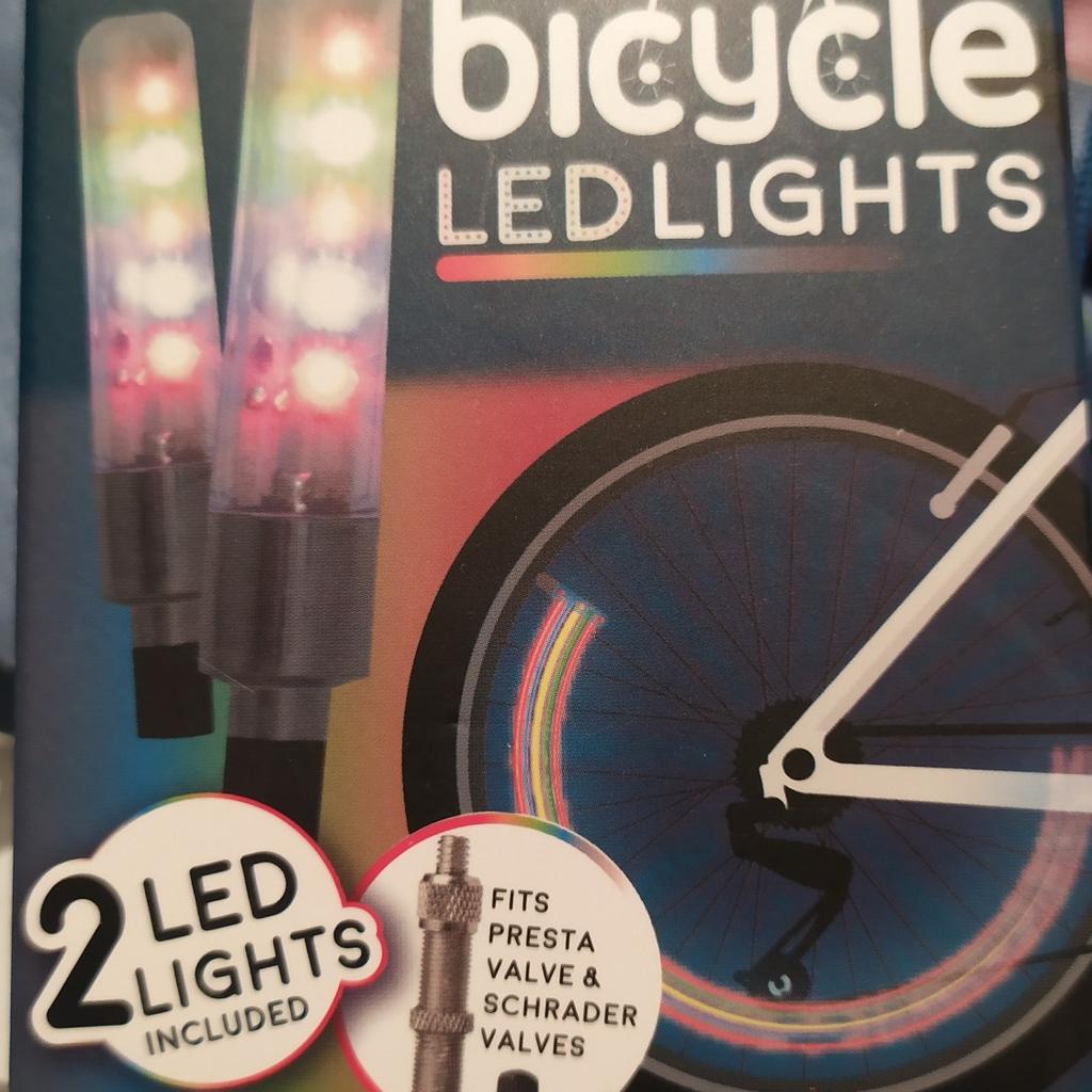 Bicycle Colour Changing Led Valve Lights in RM2 Havering for £3.00 for