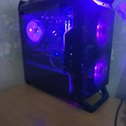 Gaming pc used for a year, but in excellent condition. all parts work and there is no damage. the PC specs include:
-AMD Ryzen 5 2600 CPU
-RX 570 GPU
-Corsair 450W PSU
-Hyperx 16GB RAM
-Cooler Master ML120l CPU liquid cooler
-B450M-A motherboard
-Cooler Master Q300p case

Feel free to ask questions. collection only.