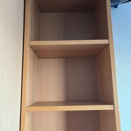 Tall wood bookshelf/ bookcase

40x28x202 cm

In great condition . Light scratch on the inside near one shelf but not very noticeable.

Collection only from NW9