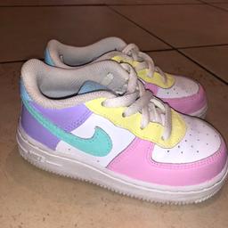 Custom painted in pastel colours. Good condition
