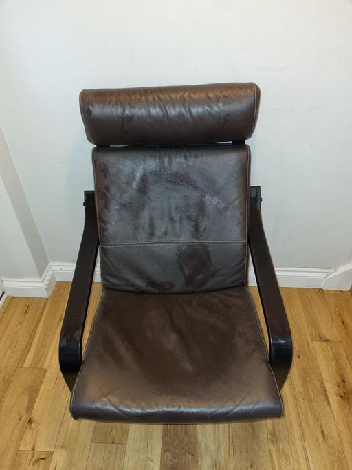 Buy & Sell Surrey Spelthorne - Photos for POÄNG Armchair, black-brown/Glose eggshell