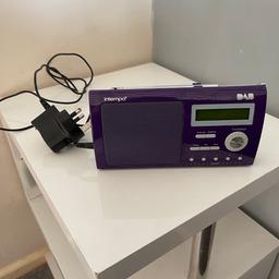 Intempo DAB radio in perfect working condition can be mains or battery operated