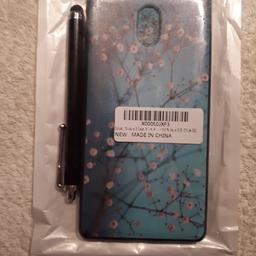 As new turquoise floral protective back case for Nokia 3. Stylus pen included. As well as free collection, we also offer UK postal delivery for £1.55.