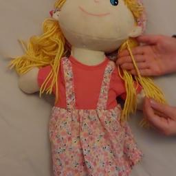 very simple rag doll,needs a loving home , 19 inches tall