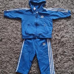 Adidas tracksuit in good condition size 9 month can post if buyer pays for postage