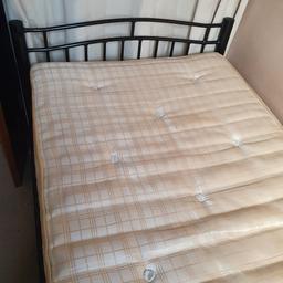 Nice condition, the mattress has always had a cover on.
a few age related marks on metal frame but overall a strong sturdy bed.
Maybe able to deliver within 5 miles of Barwell or
collection prefered from barwell le9 8gu