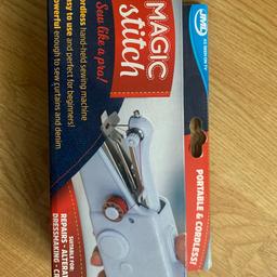 JML Magic Stitch

Cordless hand-held sewing machine

Battery powered

Collection from Chislehurst BR7 6