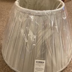 Brand new 14” silver lampshade by Laura Ashley. RRP £46