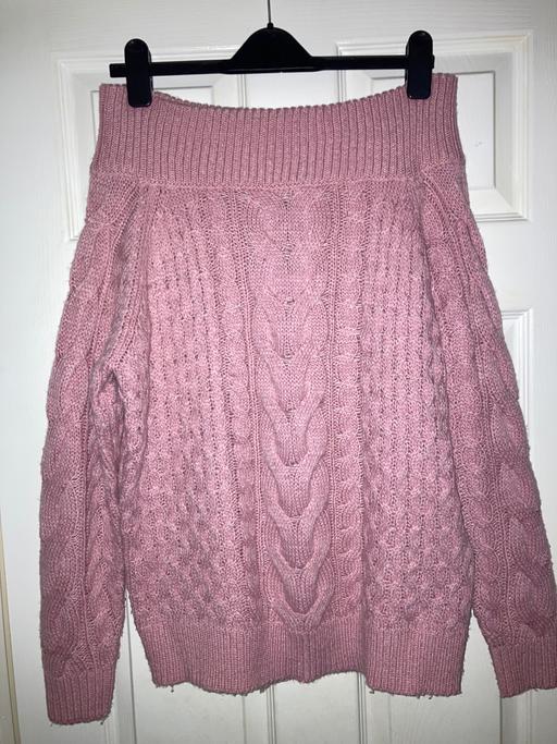 Buy & Sell West Midlands Sandwell - Photos for New look pink off the shoulder jumper medium