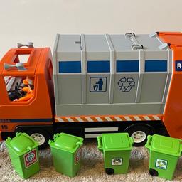 Playmobil recycle truck. Some small accessories missing over wise in fab condition
