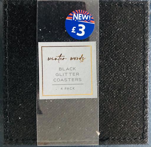 Buy & Sell West Midlands Birmingham - Photos for Black glitter coasters