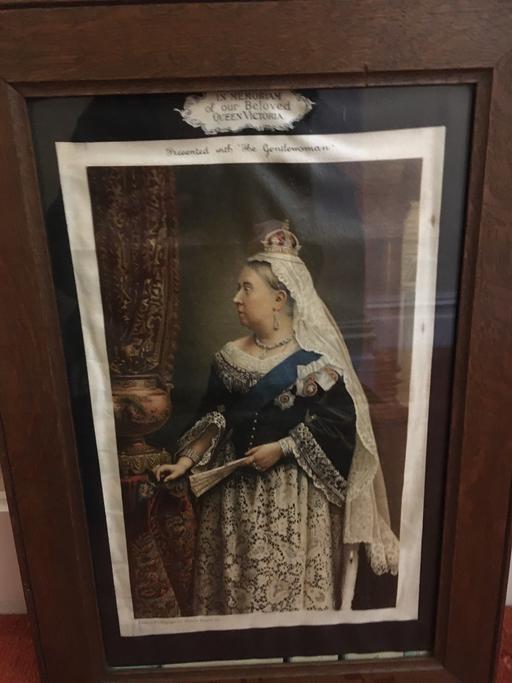 Buy & Sell North Yorkshire Ripon - North Yorkshire - Photos for Antique Silk Picture Of Queen Victoria