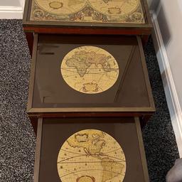 Military style set of 3 tables