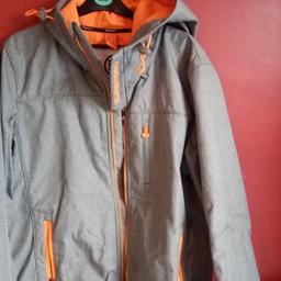 excellent condition
grey and orange
x large