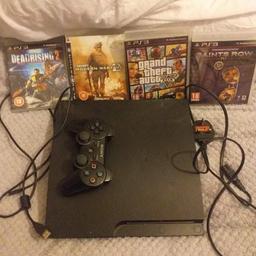 Selling a playstation 3, don't use anymore no good keep it. Comes with 4 games as shown in pictures, with the lead which is for the playstation and one for the controller. Selling for £65 ONO collection only please