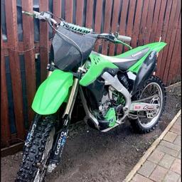 Kxf 250 2010 recently has oil change, clutch cable,new carb,both back and front wheel bearings and a new spark plug the bike lifts in every gear fully working and ready to go.